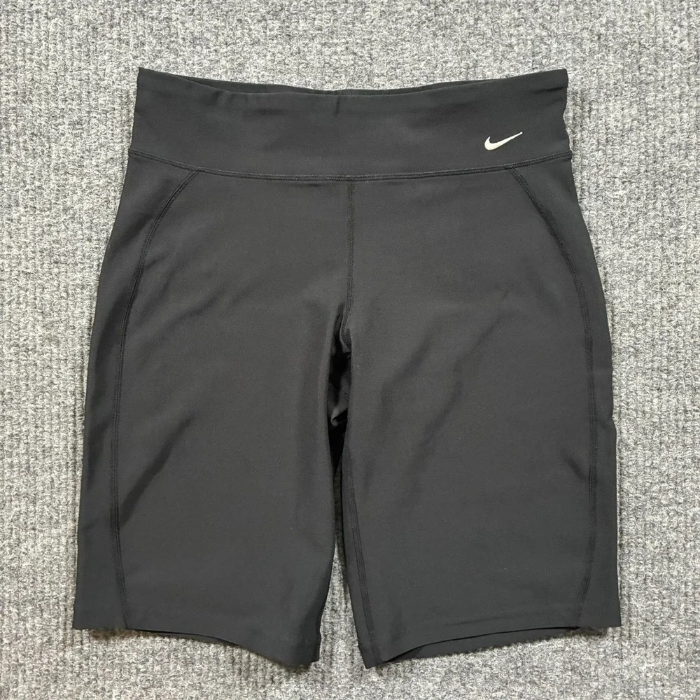 Nike Womens Fit Dry Bike Shorts Size S Black Compression‎ Athletic Stretch